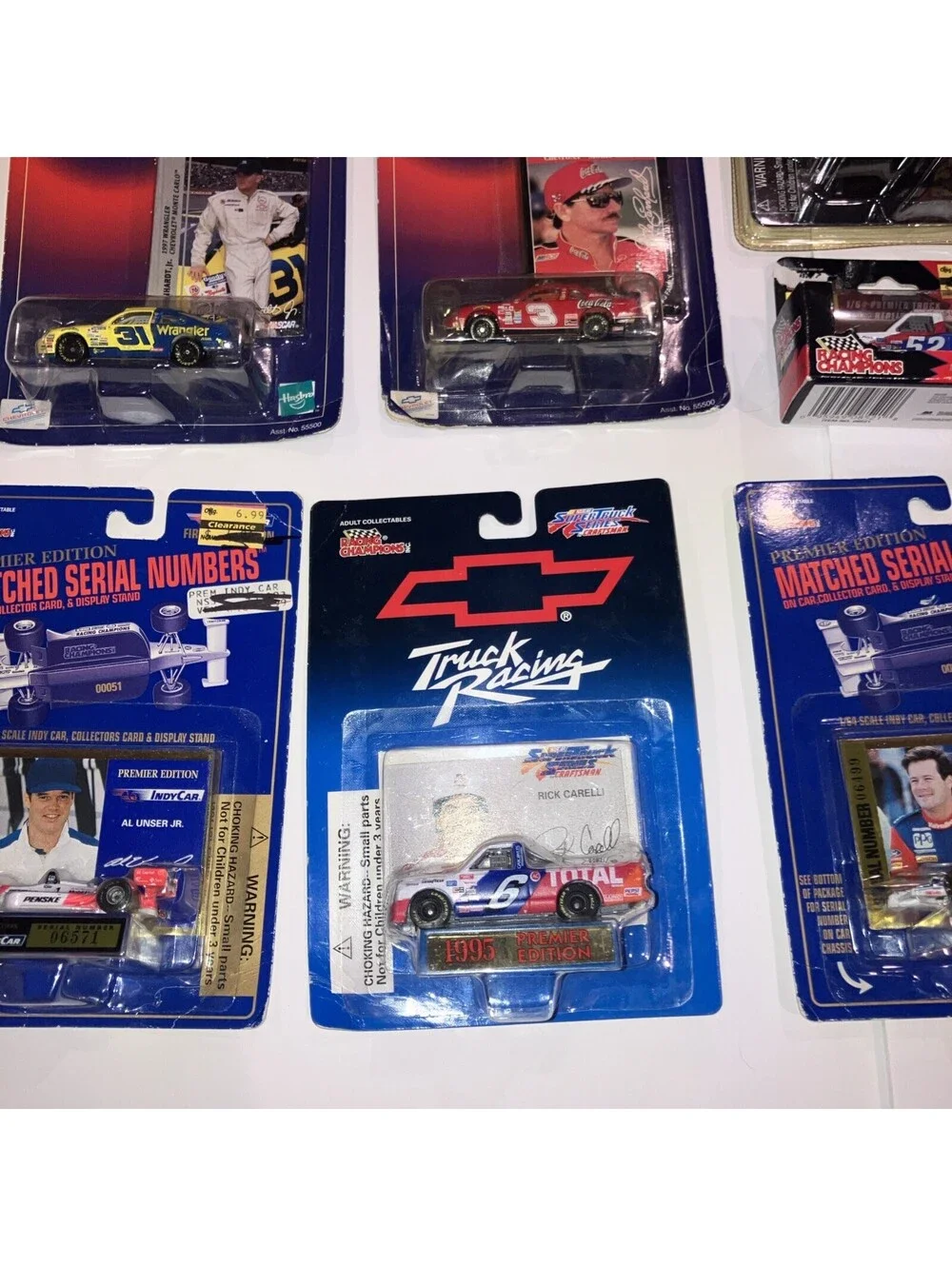 Lot of 7 VINTAGE MIX Racing Champions 